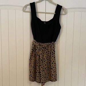 SHEIN Black and Brown Short Romper Large